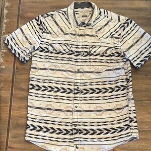 CODY JAMES Men's Western Black/Cream Snap-down Shirt. Sz L